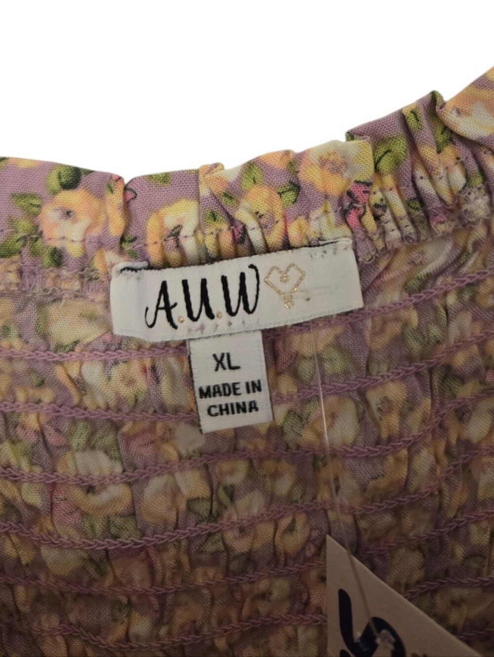 🌸 AUW NWT Floral Tie Strap Maxi Dress | XL | Cottagecore Boho Prairie Sundress - Picture 6 of 7